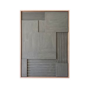 Relief in Oak Frame, Size 70x100 - Hazel