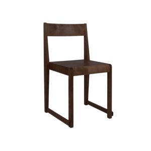 Chair 01 H81 - Birch -Dark Brown