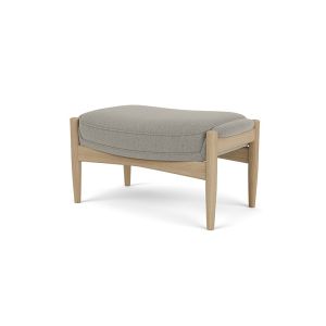 The Seal Ottoman - Natural Oak/Upholstery (Re-wool 218)