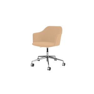 Rely HW56 Armchair - Polished Aluminium/Upholstery Elmosoft Leather t22030