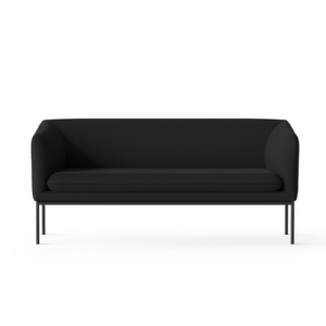 Turn Sofa 2-Seater Valencia - Schwarz 9035
