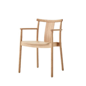 Merkur Dining Chair w/Armrest - Natural Oak