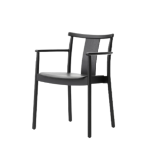 Merkur Dining Chair w/Armrest - Black Painted Oak