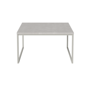 Como Outdoor Coffee Table H32cm - Grey Concrete Grey Lacquered Steel
