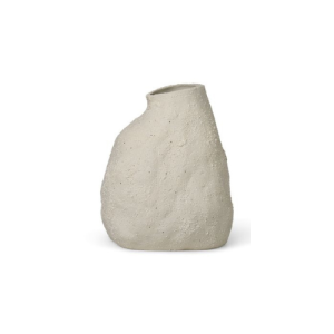 Vulca Vase Medium - Off-White Stone