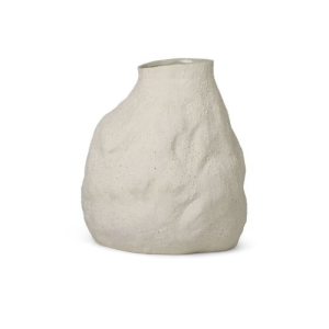 Vulca Vase Large - Off-White Stone