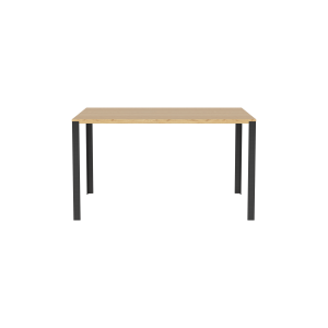 Link Table - Oiled Oak/Black Lacquered Steel