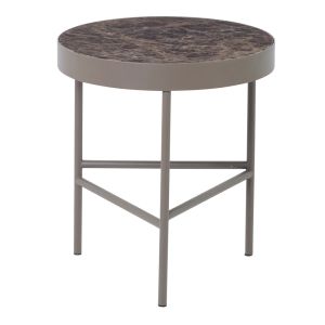 The Madison Marble Table Small - Brown Marble