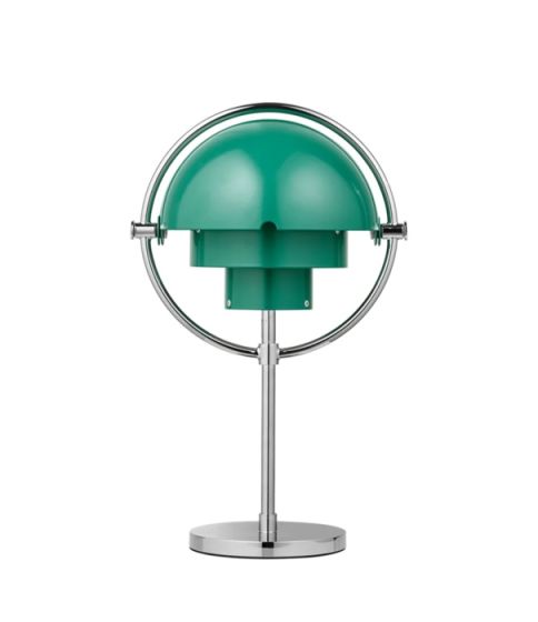 Multi-Lite Portable Lamp - Chrome/Teal Green