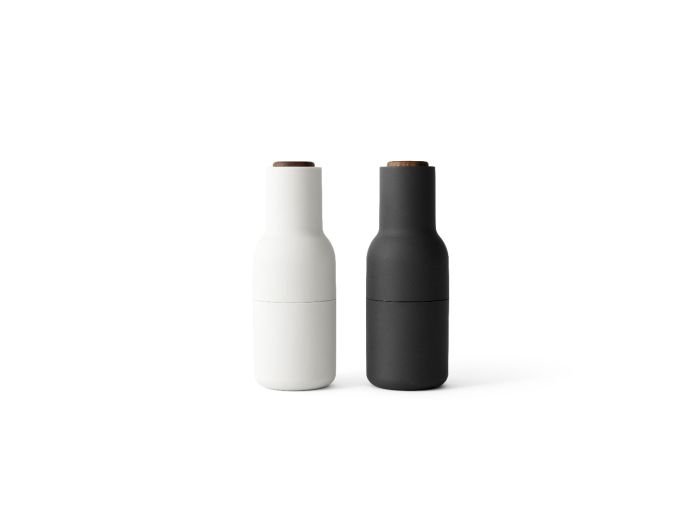 Bottle Grinders (Set of 2) - Carbon/Ash, Walnut Lid