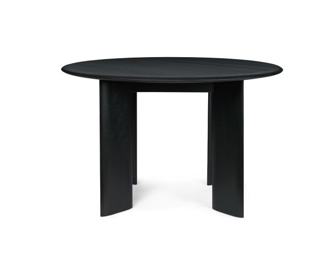 Bevel Table - Round  A 117 - Black Oiled Beech