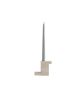 Brick Candle Holder Tall - Limestone