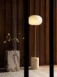 JWDA Floor Lamp - Travertine/Brushed Brass
