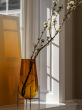 Echasse Vase, Large - Brass/Green Smoked Glass