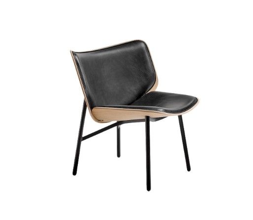 Dapper Chair - Black Legs/Oak/Upholstery Sence-Black