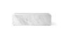 Plinth Low Table - White Marble Carrara