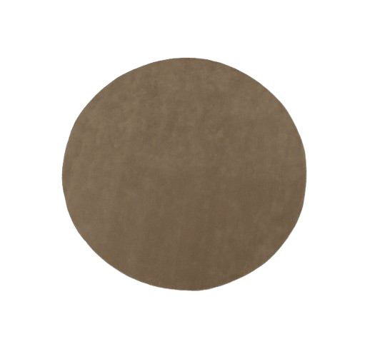 Stille Tufted Rug Round, Ash Brown o240 cm