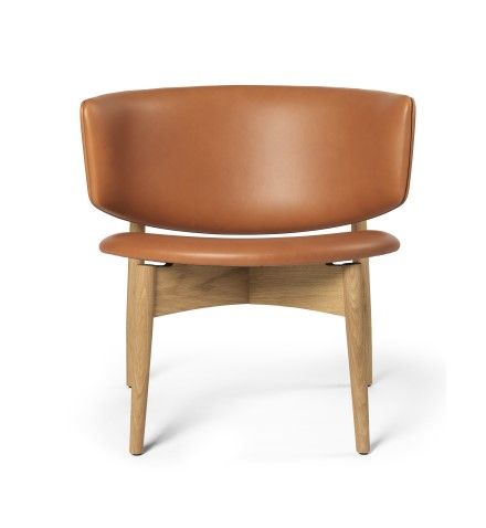 Herman Lounge Chair - Wood/Envy Leather-Cognac