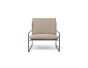 Desert Outdoor 1-Seater sofa - Black/Dark sand
