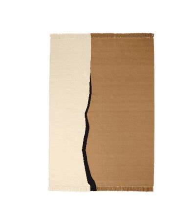Soil Kelim Rug - 170 x 240 - Dark Sand/Off-white