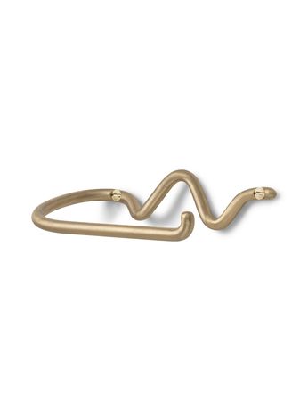 Curvature Toilet Paper Holder - brass