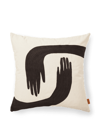 Pose Cushion Cover - Coffee/Undyed