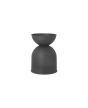 Hourglass Pot Metal Large H73cm - Black