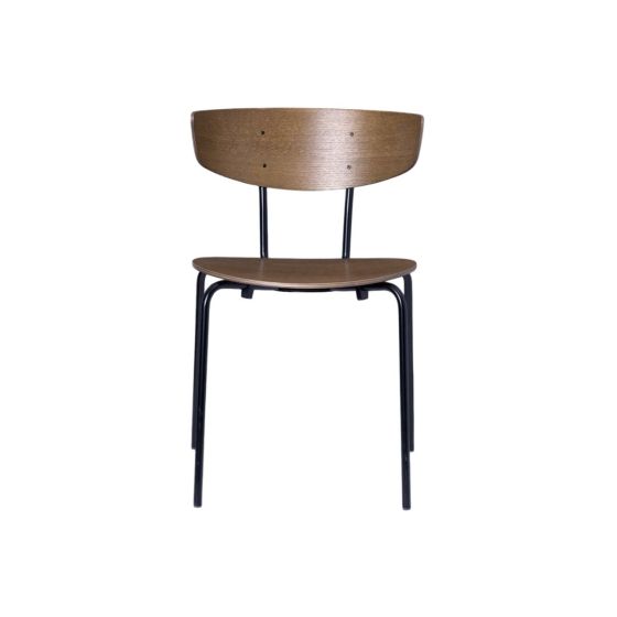 Herman Dining Chair - Black Legs/Dark Stained Oak (Discontinued)