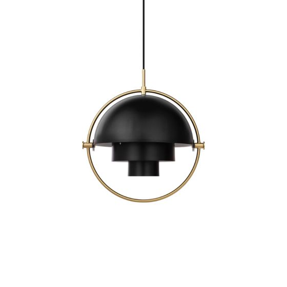 Multi-Lite Pendant Large Ø32 - Brass/Soft Black Semi Matt