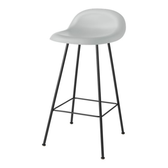 3D Dining Chair - Chamois Upholestry 1715 Elefant - Center Base