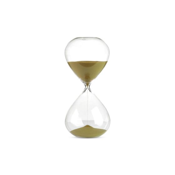 Sandglass Ball M - Gold Glass with Sand