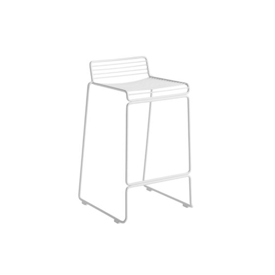 Hee Bar Stool Low H65- White