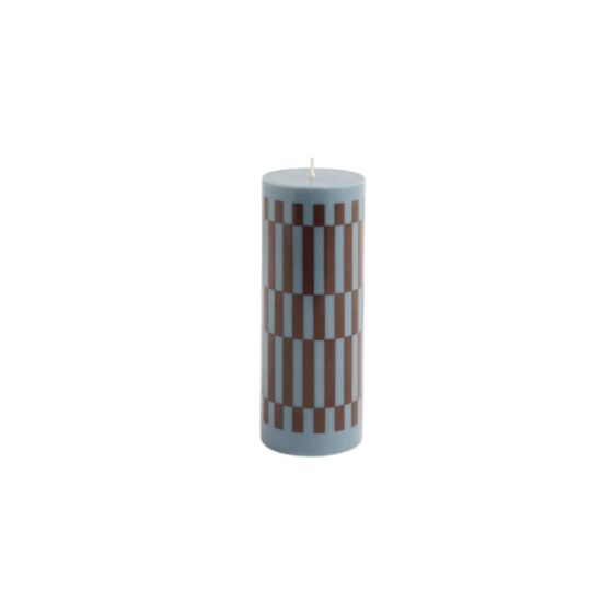 Column Candle-Medium-Anthrachite and bordeaux