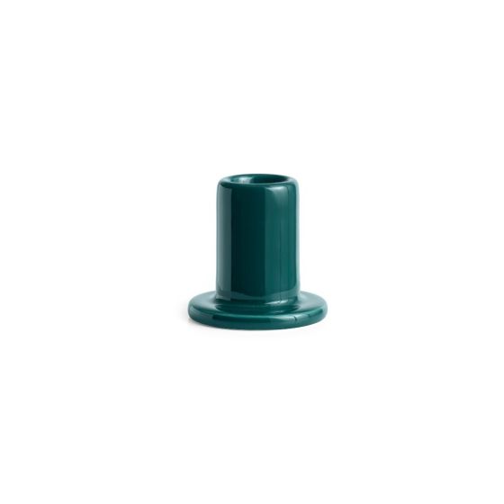 Tube Candleholder-Small-Dark green