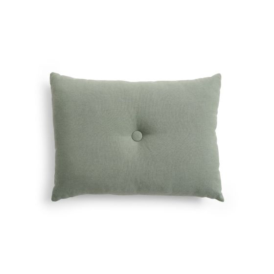 Dot Cushion-Linen-Pine green