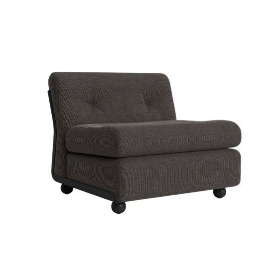 Amanta 1 seater Anthracite shell-Upholstery-Yuma-1010