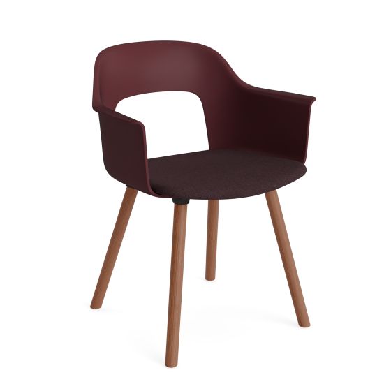 Layout Armchair 223 - Walnut Base/Upholstery (Remix  373)