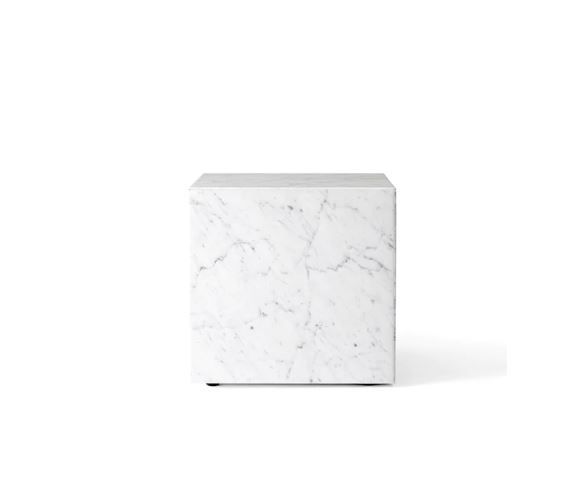 Plinth Cubic - White Marble Carrara