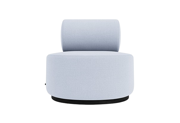 Sinclair Lounge Chair Swivel - Upholstery (Vidar Ice 723)