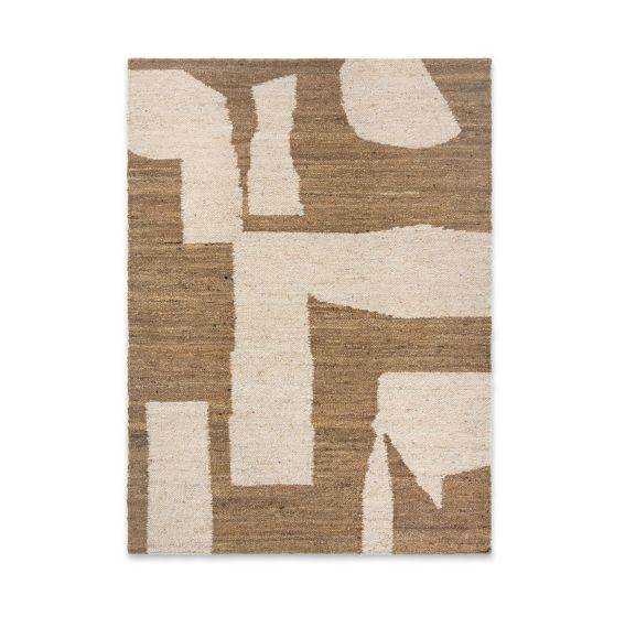 Piece Rug - 140 x 200 - Off-white/Toffee