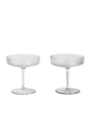 Ripple Champagne Saucer (Set of 2) - Clear