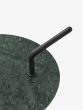 Halten Side Table SH9 L40 W32 H66 - Warm Black Base Marble/Verde Guatemala