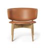 Herman Lounge Chair - Wood/Envy Leather-Cognac