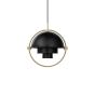 Multi-Lite Pendant Large Ø32 - Brass/Soft Black Semi Matt