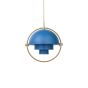 Multi-Lite Pendant Large Ø32 - Brass/Nordic Blue Matt