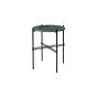 TS Side Table Ø40 - Black Base / Green Guatemala Marble Top