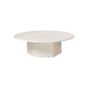 Epic Coffee Table Round Ø110 - Neutral White Travertine