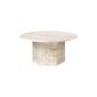 Epic Coffee Table Round Ø80 - Neutral White Travertine