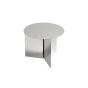 Slit Round Side Table - Mirror