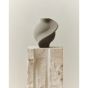 Ceramic Pirout Vase 01 Ø7-21 H22 cm - Sanded Grey